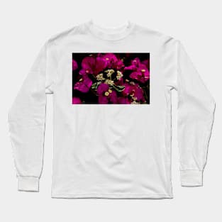 Purple and White Long Sleeve T-Shirt